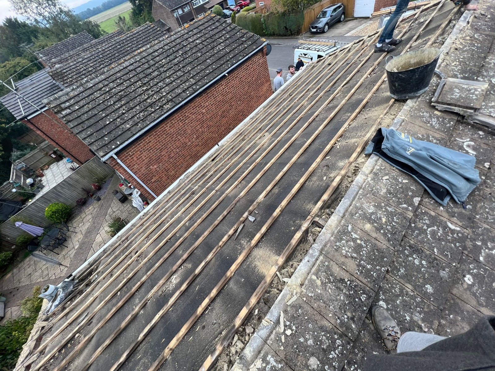 Extension roof work