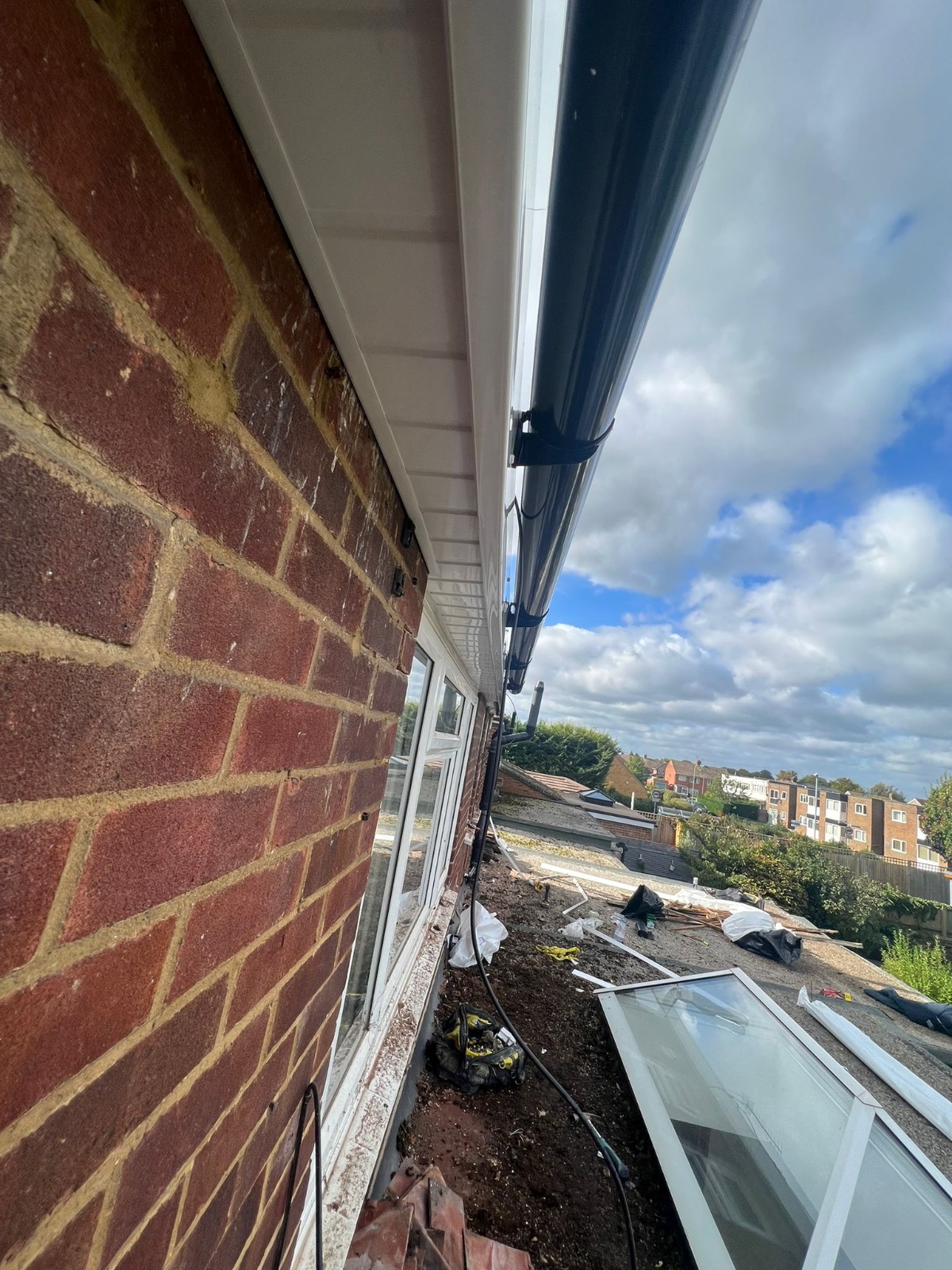Chimney flashing repair